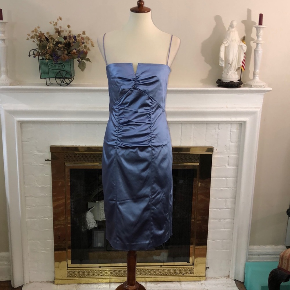 nicole miller satin dress Vintage Y2K NICOLE MILLER Silk Purple Plum Slip Evening Dress